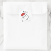 Sticker Rond Troll Le Me Memes NAÏVE EDITABLE noël (Sac)