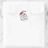 Sticker Rond Troll Le Moi Memes éditable Noël (Sac)