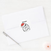 Sticker Rond Troll Le Moi Memes éditable Noël (Enveloppe)