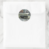 Sticker Rond Trolley de San Francisco (Sac)