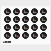 Sticker Rond Trolls Yippe Smidge (Feuille)