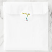 Sticker Rond Trombone Stickman (Sac)