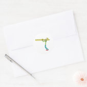 Sticker Rond Trombone Stickman (Enveloppe)