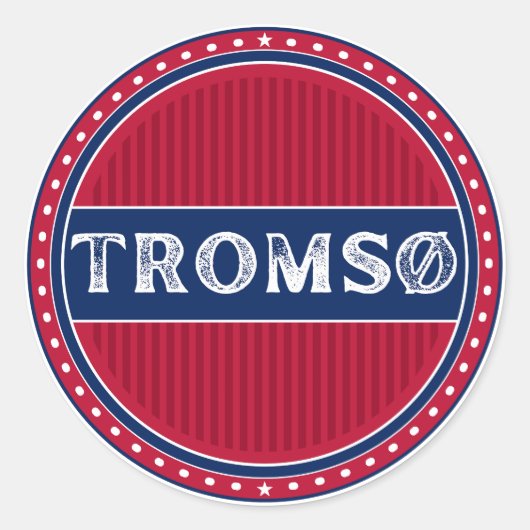 Sticker Rond Tromsø City Pride Emblem – Norwegian Identity (Devant)