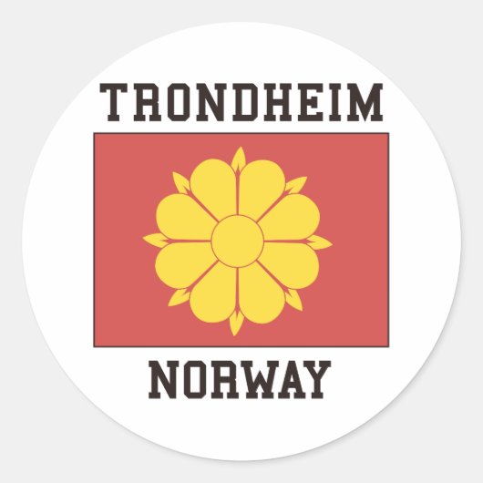 Sticker Rond Trondheim, Norvège (Devant)