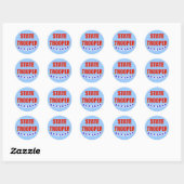 STICKER ROND TROOPER DE L'ÉTAT RETRAITÉ (Feuille)
