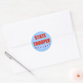 STICKER ROND TROOPER DE L'ÉTAT RETRAITÉ (Enveloppe)