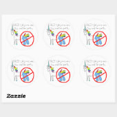 Sticker Rond Trop Cool Pour Les Pantalons (Feuille)