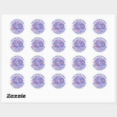 Sticker Rond Trop De Panique, Pas Assez De Discothèque (Feuille)