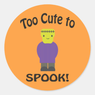 Sticker Rond Trop mignon À Parler - Frankenstein