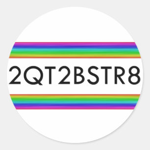 Sticker Rond Trop Mignonne Pour Être Juste