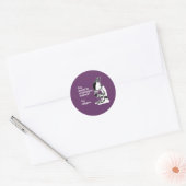STICKER ROND TROP STUPIDE POUR COMPRENDRE LA SCIENCE - BLANC -. (Enveloppe)
