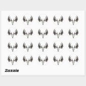 Sticker Rond Trophée Whitetail (Feuille)