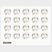 Sticker Rond Tropical Leaf Spread Amour Pas Germes Sanitizer À  (Feuille)