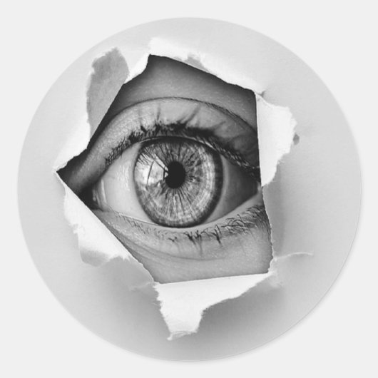 Sticker Rond trou d'oeil (Devant)
