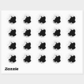 Sticker Rond Trou en un (Feuille)
