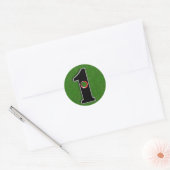 Sticker Rond Trou En Un ! (Enveloppe)