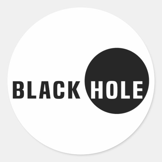 Sticker Rond Trou noir (Devant)