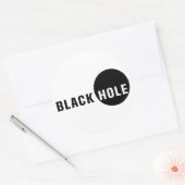 Sticker Rond Trou noir (Enveloppe)