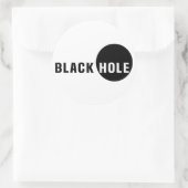 Sticker Rond Trou noir (Sac)