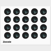 Sticker Rond Trou noir Devours (Feuille)