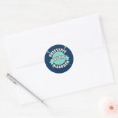 Sticker Rond Trouble obsessionnel du Tricot (Enveloppe)