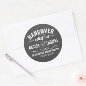 Sticker Rond Trousse de secours | Chalkboard Wedding Favor (Enveloppe)