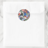 Sticker Rond Trouvé au Beach Marbles (Sac)