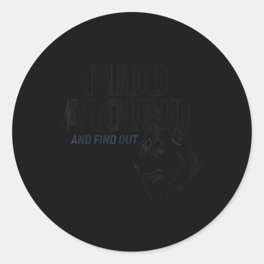 Sticker Rond Trouver Et Découvrir (Devant)