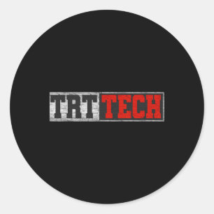 Sticker Rond Trt Tech Funny Fitness entraînement Cool Salle de