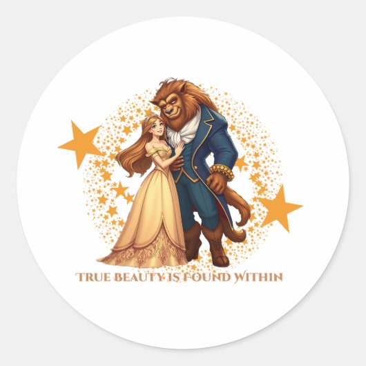 Sticker Rond True Beauty Within (Devant)