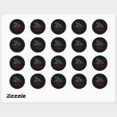 Sticker Rond True Crime Detective Couch Di Fun Crime Fan Introv (Feuille)