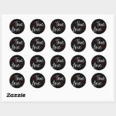 Sticker Rond True Love White Valentine's (Feuille)