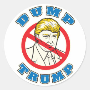 Sticker Rond Trump