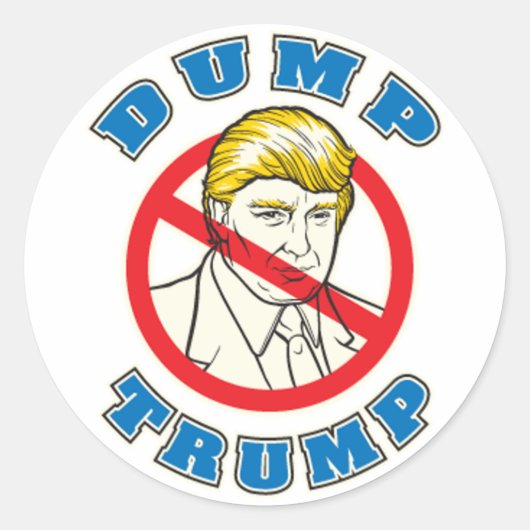 Sticker Rond Trump (Devant)