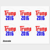 Sticker Rond Trump : 2016 (Feuille)