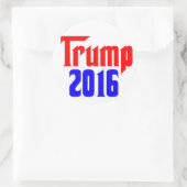 Sticker Rond Trump : 2016 (Sac)