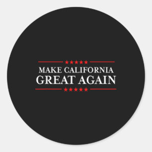 Sticker Rond Trump 2020 Shirts Ltd - Make California Great