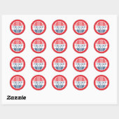 Sticker Rond Trump 2024 (Feuille)