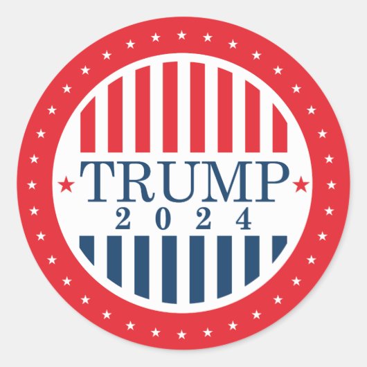 Sticker Rond Trump 2024 (Devant)