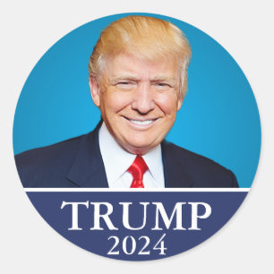 Sticker Rond Trump 2024