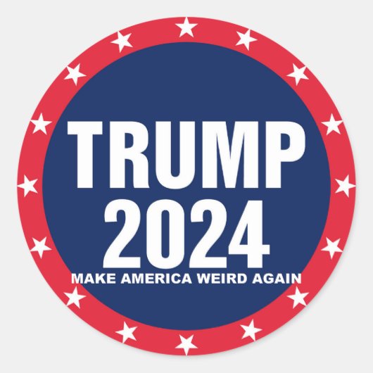 STICKER ROND TRUMP 2024 (Devant)