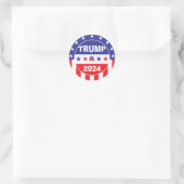 STICKER ROND TRUMP 2024 (Sac)