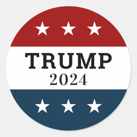 Sticker Rond Trump 2024 (Devant)