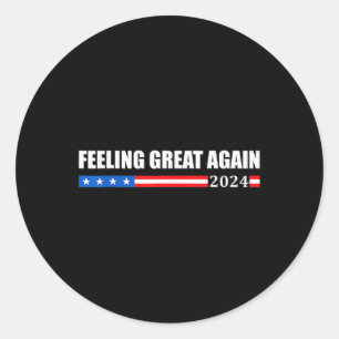 Sticker Rond Trump 2024 1