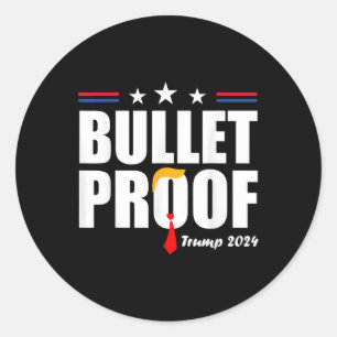 Sticker Rond Trump 2024 à l'épreuve des balles