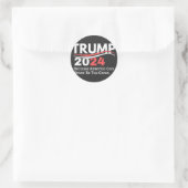 Sticker Rond trump 2024 bumper (Sac)