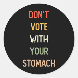 Sticker Rond Trump 2024 Donald Trump Vance Ne votez pas avec vo