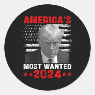 Sticker Rond Trump 2024 le plus Recherché