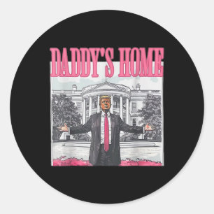 Sticker Rond Trump 2024 Reprendre l'Amérique à la maison de pap